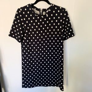 Blue and white polka dot dress from H&M